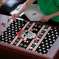 Skull Creepmas Christmas Yall Christmas Puzzle Xmas Holiday Patterns - Wonder Print Shop