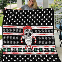 Skull Creepmas Christmas Yall Christmas Quilt Xmas Holiday Patterns - Wonder Print Shop