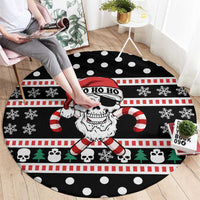 Skull Creepmas Christmas Yall Christmas Round Carpet Xmas Holiday Patterns - Wonder Print Shop
