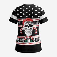 Skull Creepmas Christmas Yall Christmas Scrub Top Xmas Holiday Patterns - Wonder Print Shop