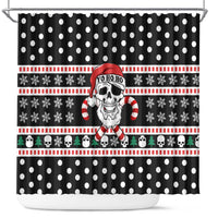 Skull Creepmas Christmas Yall Christmas Shower Curtain Xmas Holiday Patterns - Wonder Print Shop