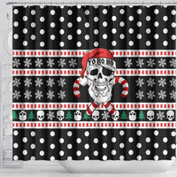 Skull Creepmas Christmas Yall Christmas Shower Curtain Xmas Holiday Patterns - Wonder Print Shop