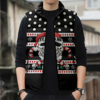 Skull Creepmas Christmas Yall Christmas Sleeveless Puffer Jacket Xmas Holiday Patterns - Wonder Print Shop