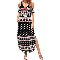 Skull Creepmas Christmas Yall Christmas Summer Maxi Dress Xmas Holiday Patterns - Wonder Print Shop