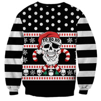 Skull Creepmas Christmas Yall Christmas Sweatshirt Xmas Holiday Patterns - Wonder Print Shop