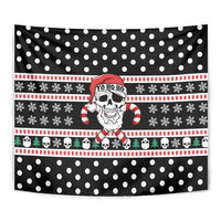 Skull Creepmas Christmas Yall Christmas Tapestry Xmas Holiday Patterns - Wonder Print Shop