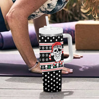 Skull Creepmas Christmas Yall Christmas Tumbler With Handle Xmas Holiday Patterns - Wonder Print Shop