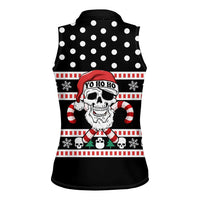Skull Creepmas Christmas Yall Christmas Women Sleeveless Polo Shirt Xmas Holiday Patterns - Wonder Print Shop