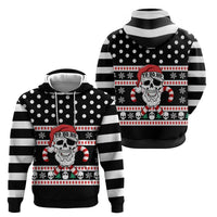 Skull Creepmas Christmas Yall Christmas Zip Hoodie Xmas Holiday Patterns - Wonder Print Shop