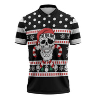 Skull Creepmas Christmas Yall Christmas Zipper Polo Shirt Xmas Holiday Patterns - Wonder Print Shop