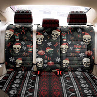 Skull Face Christmas Back Car Seat Cover Xmas Holiday Patterns - Wonder Print Shop