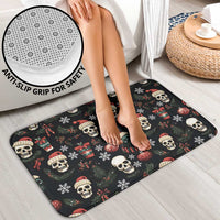 Skull Face Christmas Bathroom Set Xmas Holiday Patterns - Wonder Print Shop