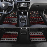 Skull Face Christmas Car Mats Xmas Holiday Patterns - Wonder Print Shop