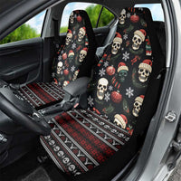 Skull Face Christmas Car Seat Cover Xmas Holiday Patterns - Wonder Print Shop