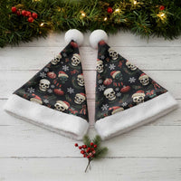 Skull Face Christmas Santa Hat Xmas Holiday Patterns - Wonder Print Shop