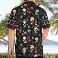 Skull Face Christmas Hawaiian Shirt Xmas Holiday Patterns - Wonder Print Shop