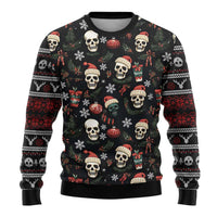 Skull Face Christmas Ugly Christmas Sweater Xmas Holiday Patterns - Wonder Print Shop