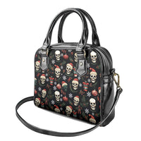 Skull Face Christmas Shoulder Handbag Xmas Holiday Patterns - Wonder Print Shop