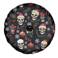 Skull Face Christmas Spare Tire Cover Xmas Holiday Patterns - Wonder Print Shop