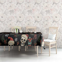 Skull Face Christmas Tablecloth Xmas Holiday Patterns - Wonder Print Shop