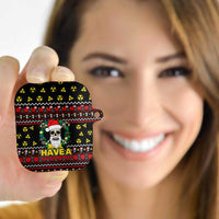 Skull Have A Rad Christmas AirPods Case Xmas Holiday Patterns - Wonder Print Shop