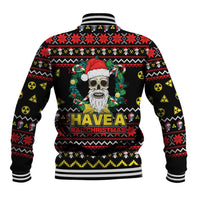 Skull Have A Rad Christmas Baseball Jacket Xmas Holiday Patterns - Wonder Print Shop