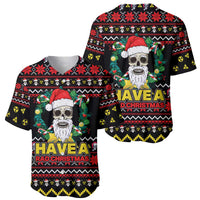 Skull Have A Rad Christmas Baseball Jersey Xmas Holiday Patterns - Wonder Print Shop