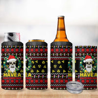 Skull Have A Rad Christmas 4 in 1 Can Cooler Tumbler Xmas Holiday Patterns - Wonder Print Shop