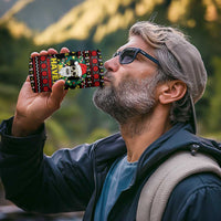 Skull Have A Rad Christmas 4 in 1 Can Cooler Tumbler Xmas Holiday Patterns - Wonder Print Shop