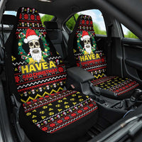Skull Have A Rad Christmas Car Seat Cover Xmas Holiday Patterns - Wonder Print Shop