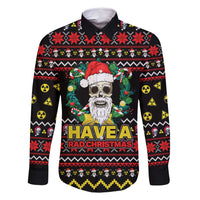 Skull Have A Rad Christmas Family Matching Long Sleeve Bodycon Dress and Hawaiian Shirt Xmas Holiday Patterns - Wonder Print Shop