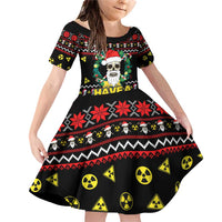 Skull Have A Rad Christmas Family Matching Off Shoulder Short Dress and Hawaiian Shirt Xmas Holiday Patterns - Wonder Print Shop