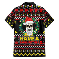 Skull Have A Rad Christmas Family Matching Short Sleeve Bodycon Dress and Hawaiian Shirt Xmas Holiday Patterns - Wonder Print Shop