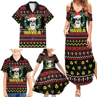 Skull Have A Rad Christmas Family Matching Summer Maxi Dress and Hawaiian Shirt Xmas Holiday Patterns - Wonder Print Shop