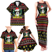 Skull Have A Rad Christmas Family Matching Tank Maxi Dress and Hawaiian Shirt Xmas Holiday Patterns - Wonder Print Shop