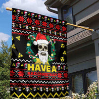 Skull Have A Rad Christmas Garden Flag Xmas Holiday Patterns - Wonder Print Shop
