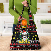 Skull Have A Rad Christmas Grocery Bag Xmas Holiday Patterns - Wonder Print Shop