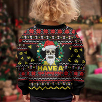 Skull Have A Rad Christmas Kid Ugly Christmas Sweater Xmas Holiday Patterns - Wonder Print Shop