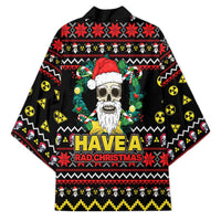 Skull Have A Rad Christmas Kimono Xmas Holiday Patterns - Wonder Print Shop