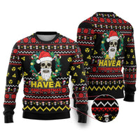 Skull Have A Rad Christmas Ugly Christmas Sweater Xmas Holiday Patterns - Wonder Print Shop
