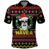 Skull Have A Rad Christmas Polo Shirt Xmas Holiday Patterns - Wonder Print Shop