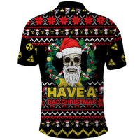 Skull Have A Rad Christmas Polo Shirt Xmas Holiday Patterns - Wonder Print Shop