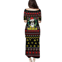 Skull Have A Rad Christmas Puletasi Xmas Holiday Patterns - Wonder Print Shop