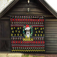 Skull Have A Rad Christmas Quilt Xmas Holiday Patterns - Wonder Print Shop