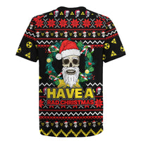 Skull Have A Rad Christmas Rugby Jersey Xmas Holiday Patterns - Wonder Print Shop
