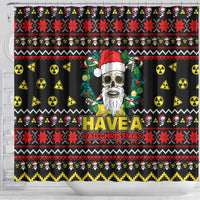 Skull Have A Rad Christmas Shower Curtain Xmas Holiday Patterns - Wonder Print Shop