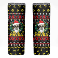 Skull Have A Rad Christmas Skinny Tumbler Xmas Holiday Patterns - Wonder Print Shop