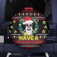 Skull Have A Rad Christmas Spare Tire Cover Xmas Holiday Patterns - Wonder Print Shop