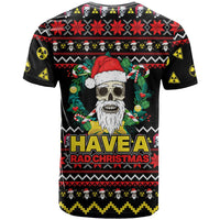 Skull Have A Rad Christmas T Shirt Xmas Holiday Patterns - Wonder Print Shop