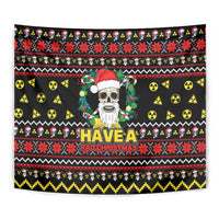 Skull Have A Rad Christmas Tapestry Xmas Holiday Patterns - Wonder Print Shop